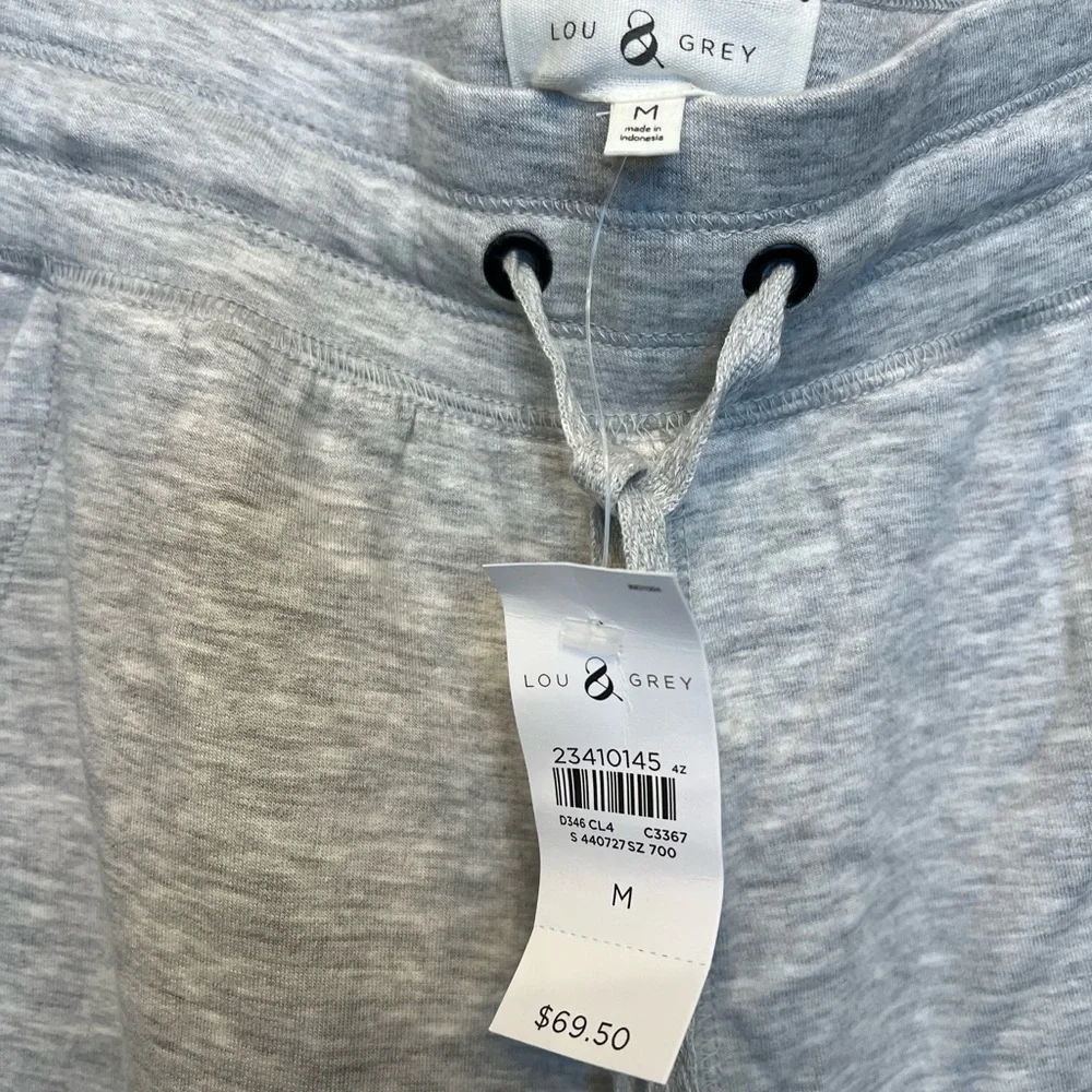NWT Lou & Grey joggers heather gray size medium super soft lounge wear - Picture 4 of 6